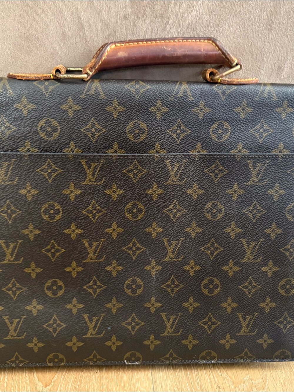 Louis Vuitton Monogram Canvas Briefcase in Brown and Gold Hardware - Picture 2 of 6